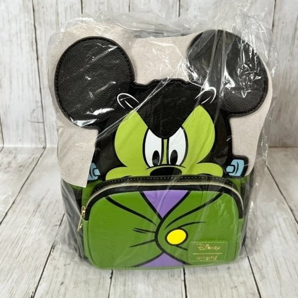 Mickey Mouse Frankenstein Mickey Cosplay Mini-Backpack Loungefly NEW NWT - Picture 5 of 7